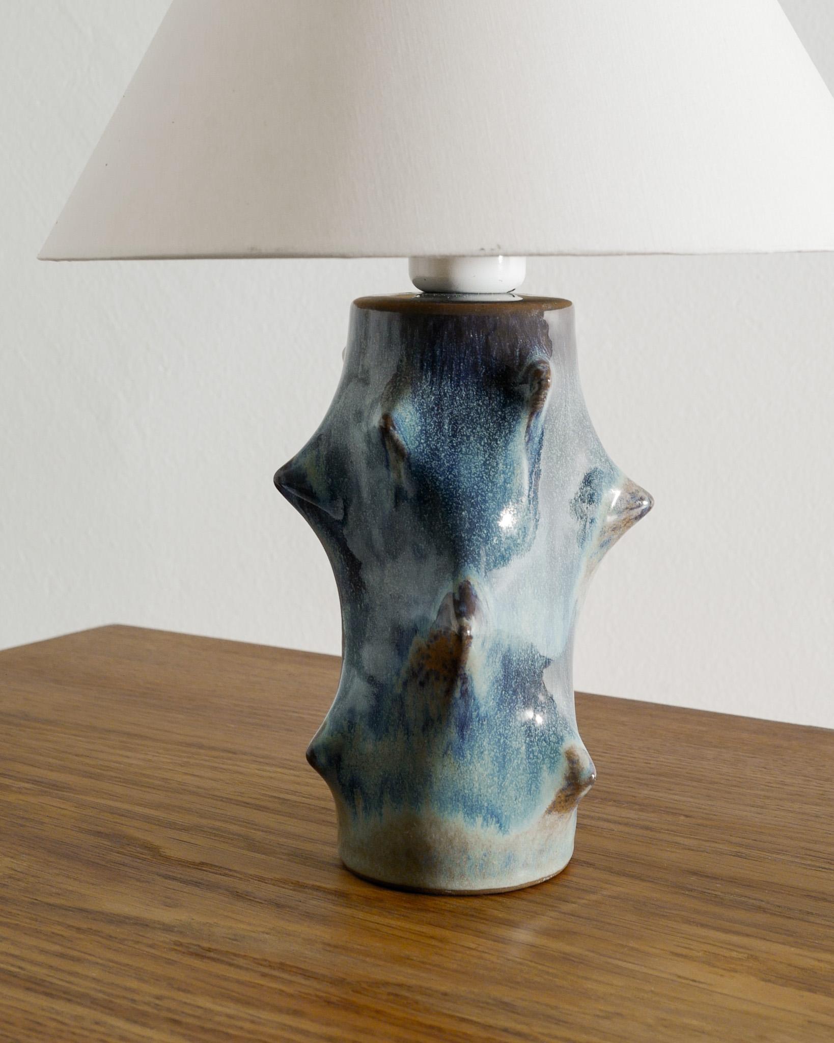 Danois Lampe danoise du milieu du siècle en céramique grès 