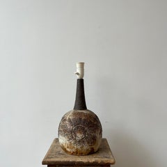 Dnische Keramik-Tischlampe aus der Mitte des Jahrhunderts