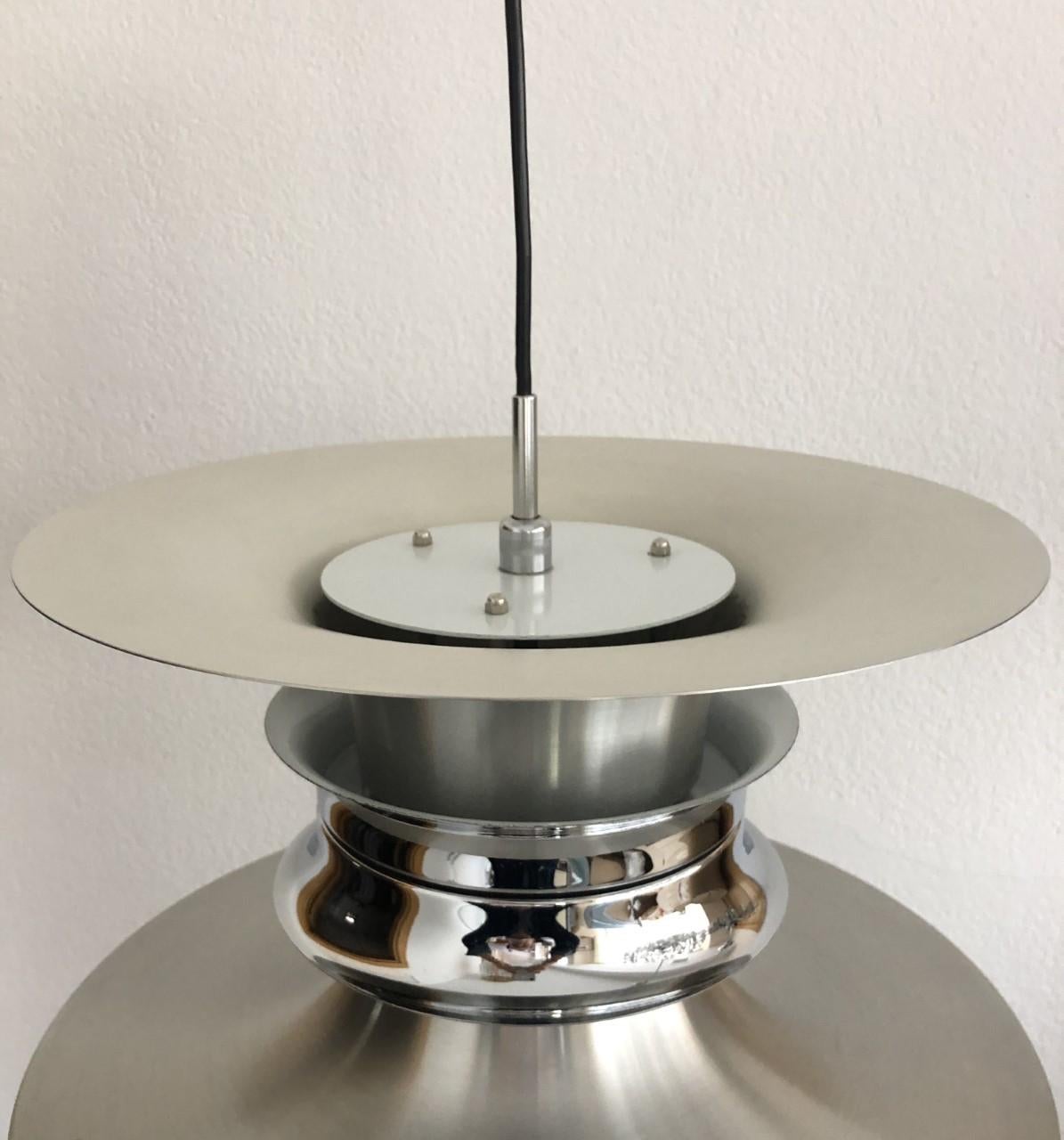 Lampadario danese del metà secolo di Bent Nordsted per Lyskaer, anni '70 in vendita 3
