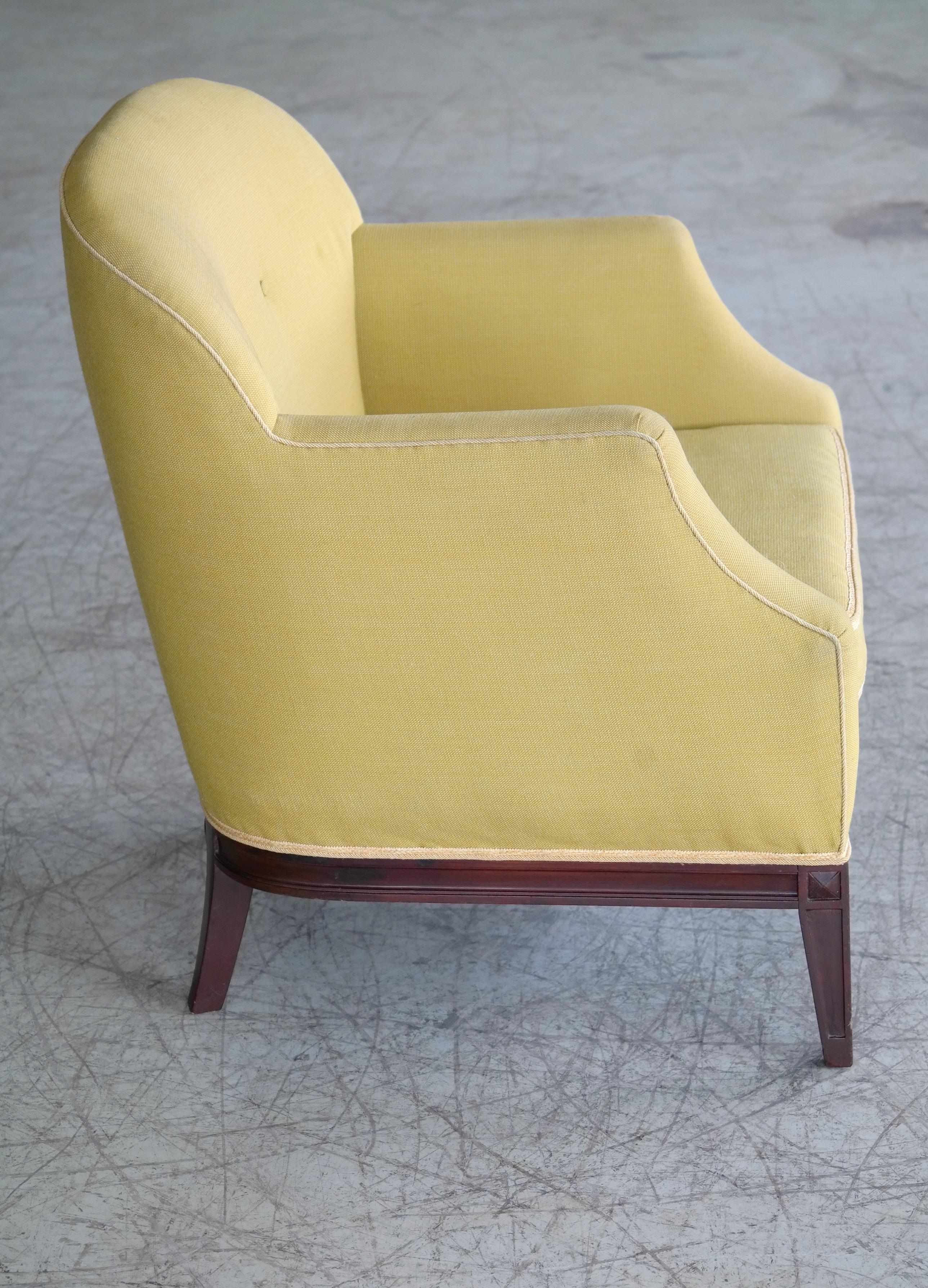Danish Midcentury Classic Lounge Chair by Master Carpenter Georg Kofoed 1