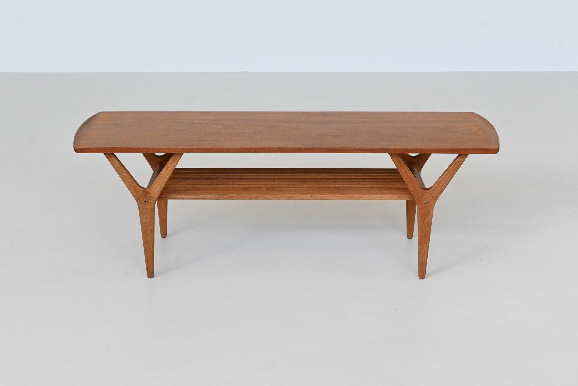 Danish Mid-Century coffee table in the style of Kurt Ostervig Denmark 1960 7