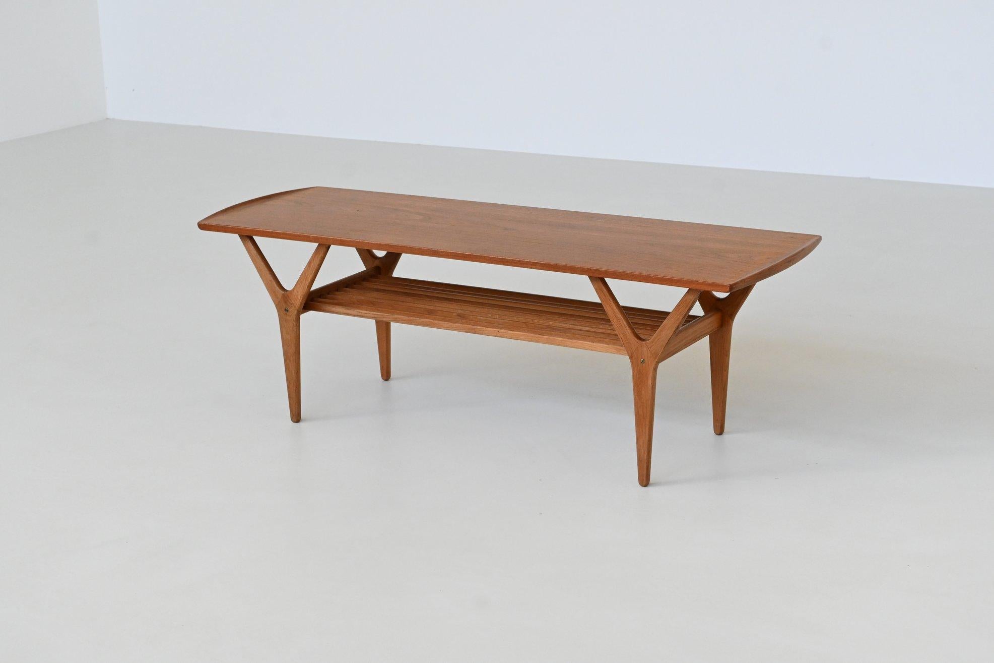 Danish Mid-Century coffee table in the style of Kurt Ostervig Denmark 1960 8