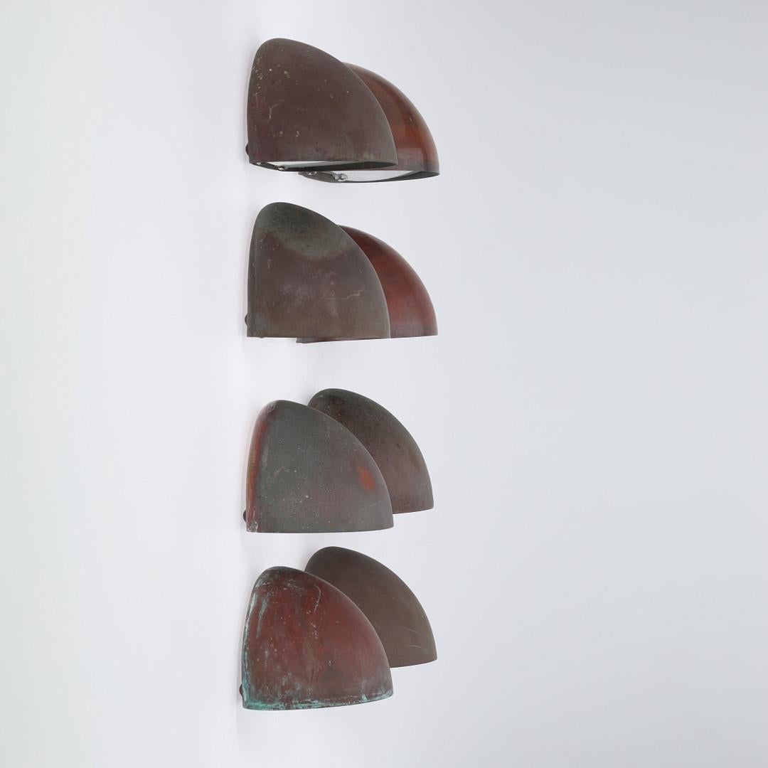 Scandinavo moderno Lampade da parete in rame del Mid Century danese di Torsten Thorup & Claus Bonderup, anni '50 in vendita