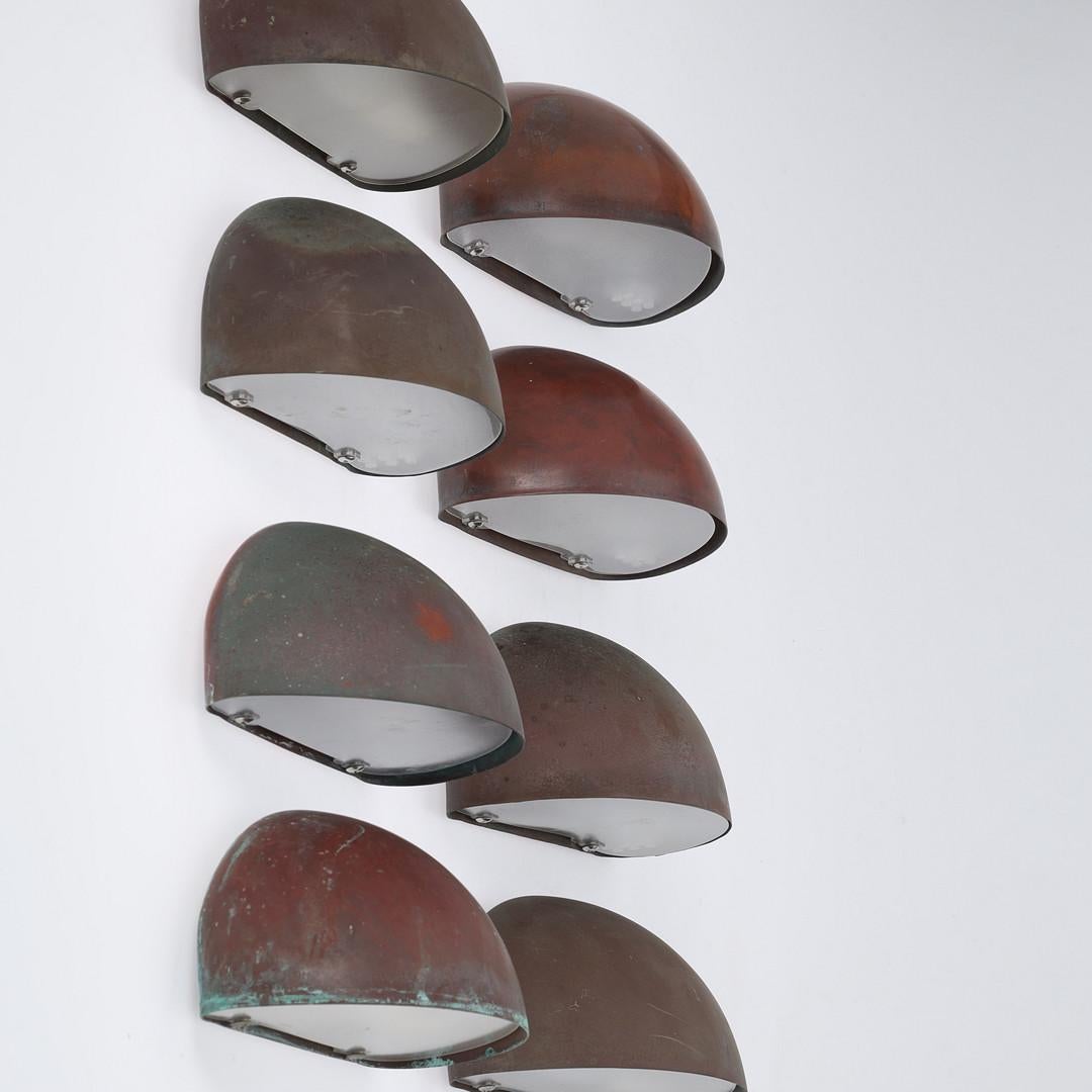 Danese Lampade da parete in rame del Mid Century danese di Torsten Thorup & Claus Bonderup, anni '50 in vendita