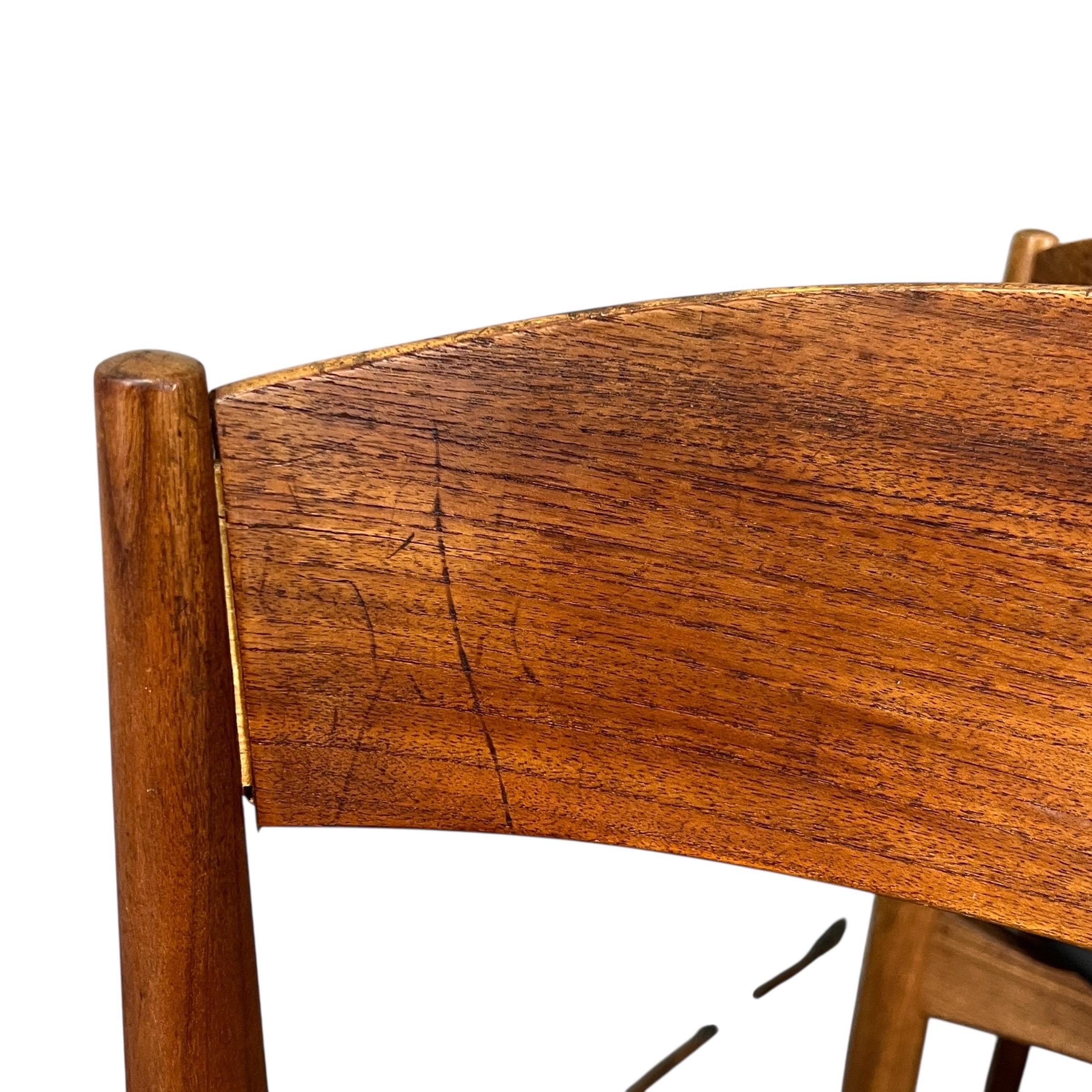 Sillas de comedor danesas de mediados de siglo de Jydsk Møbelindustri Skanderborg - Set de 8 en venta 4