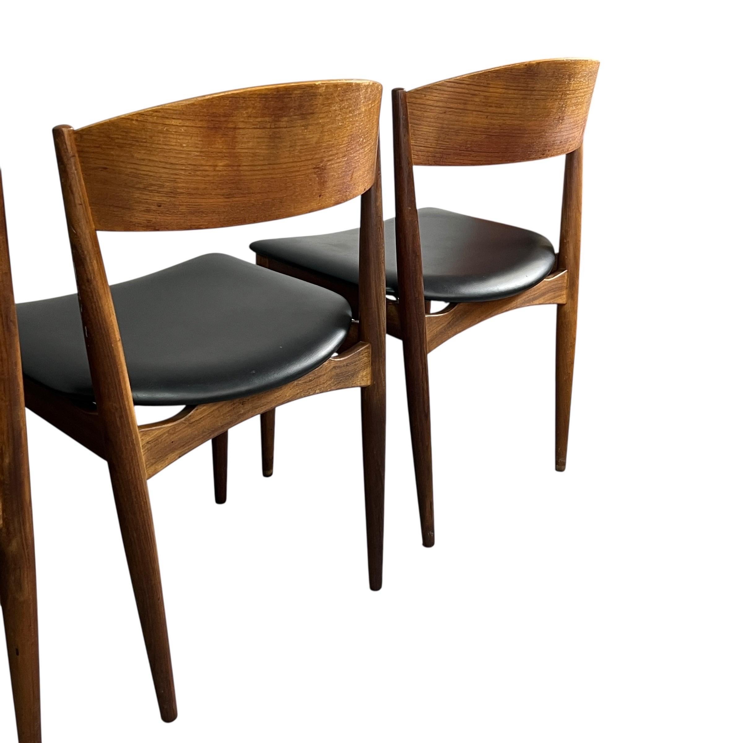 Sillas de comedor danesas de mediados de siglo de Jydsk Møbelindustri Skanderborg - Set de 8 en venta 7
