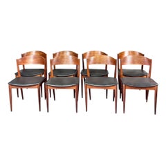 Sillas de comedor danesas de mediados de siglo de Jydsk Møbelindustri Skanderborg - Set de 8