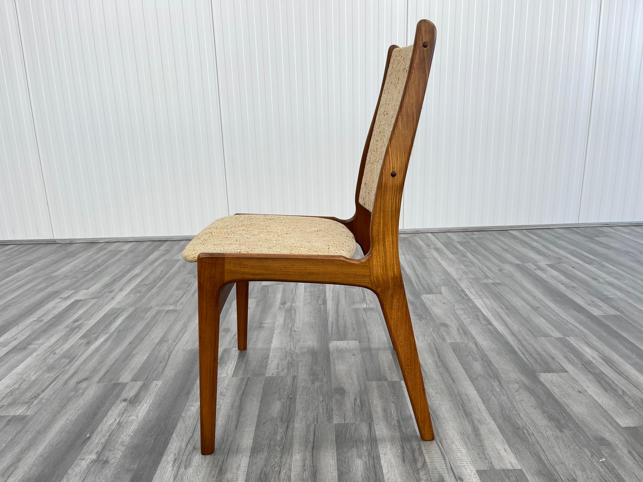 Danish Mid Century Dining Chairs in Teak by Erik Buch, Set of 6 2
