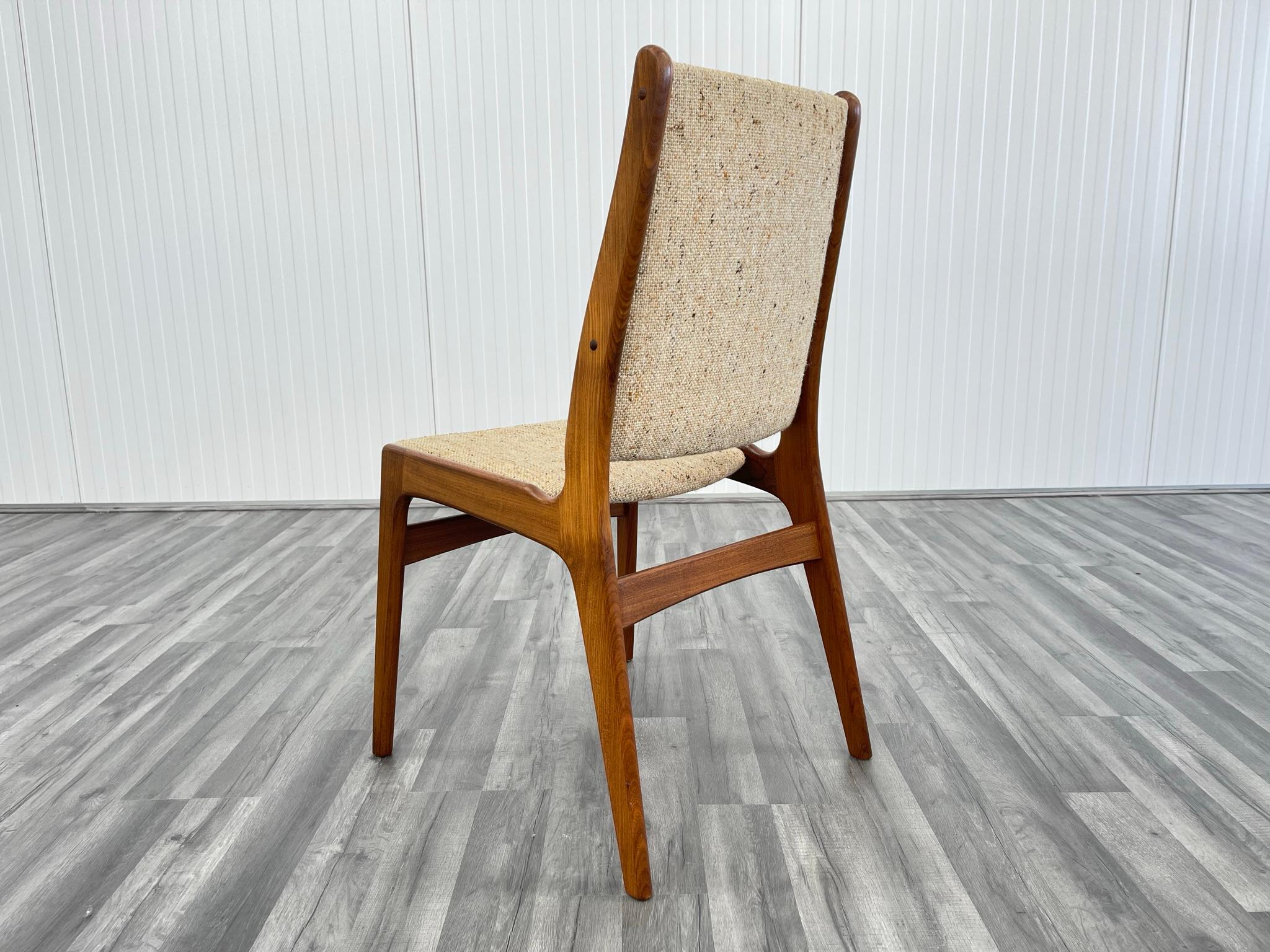 Danish Mid Century Dining Chairs in Teak by Erik Buch, Set of 6 3