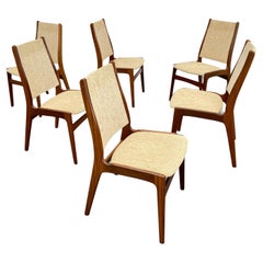 Danish Mid Century Dining Chairs in Teak by Erik Buch, Set of 6