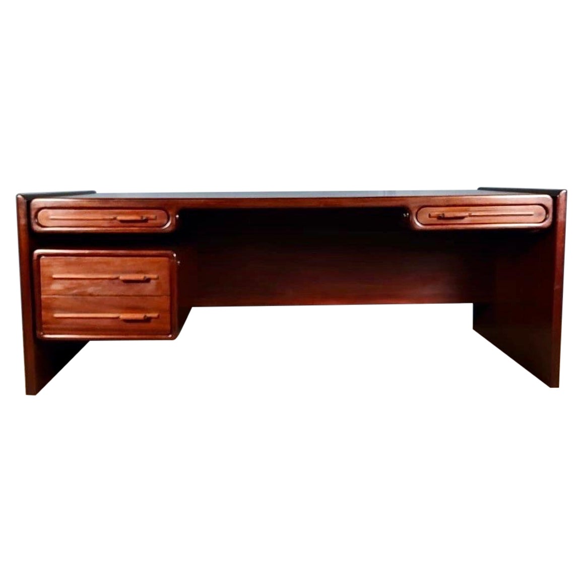 Danish Mid Century Dyrlund Rosewood Executive Partners Desk Svend Dyrlund