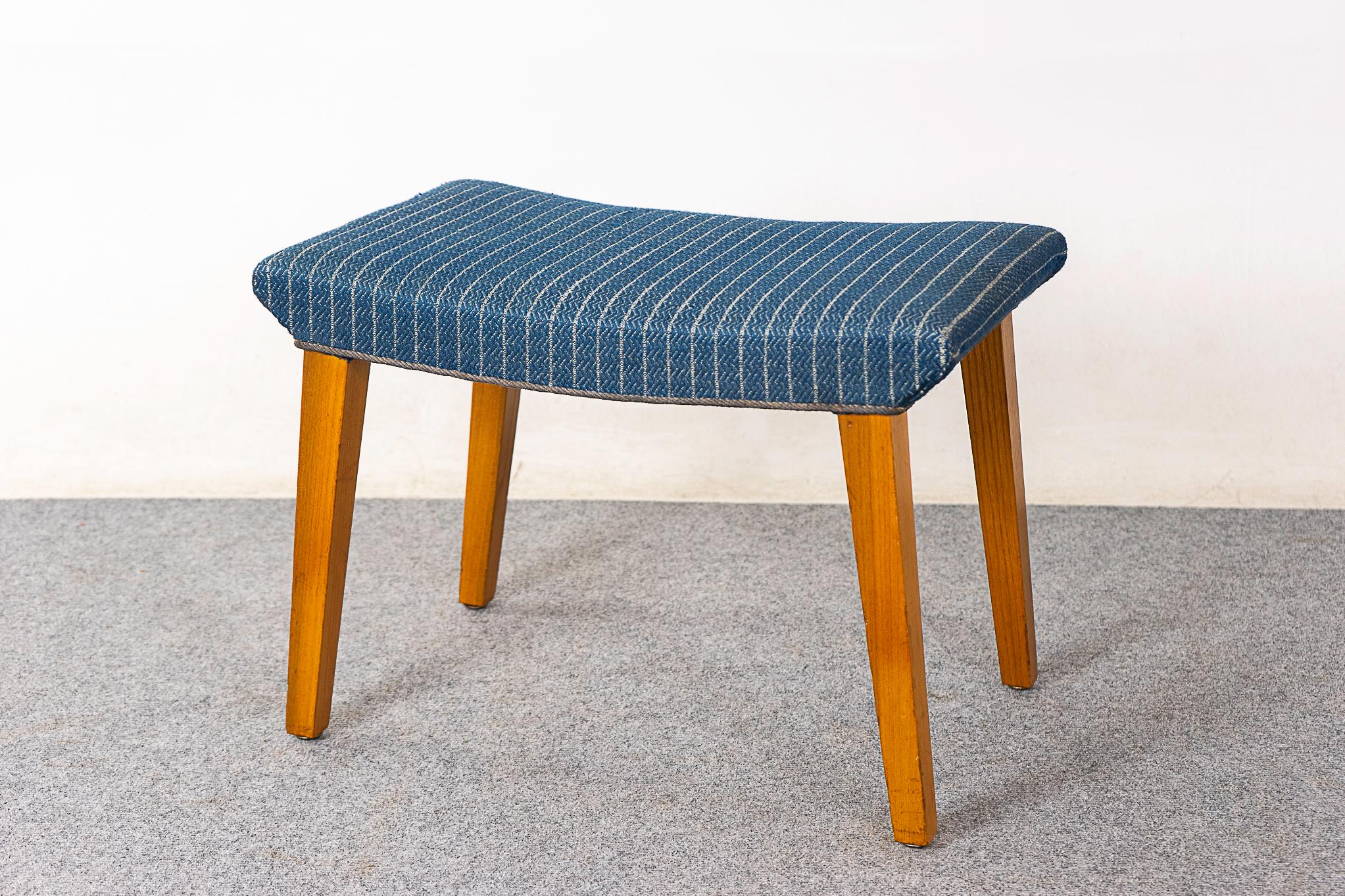 Danish Mid-Century Elm Footstool  For Sale 1