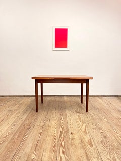 Danish Mid-Century Expandable Teak Dining Table, Denmark, 1960s