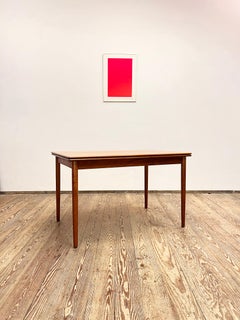 Danish Mid-Century Expandable Teak Dining Table, Denmark, 1960s