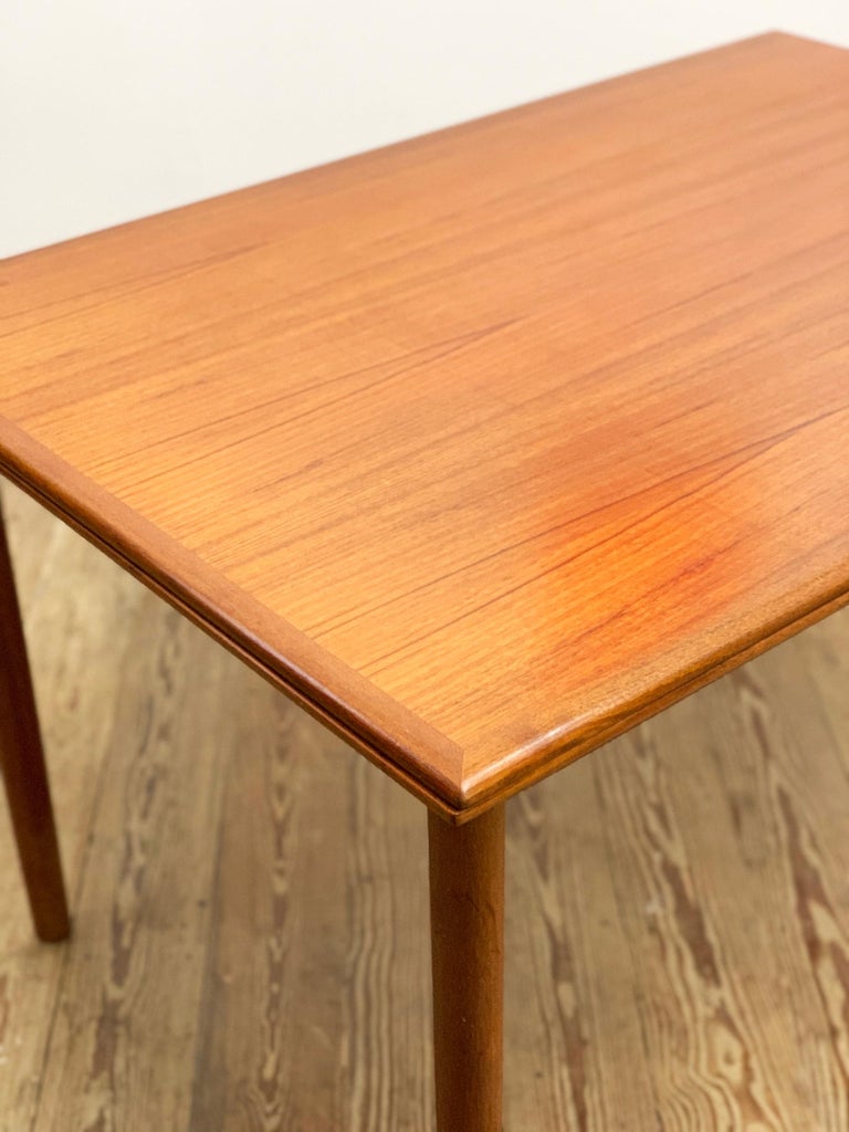 Danish MidCentury Expandable Teak Dining Table, Denmark, 1960s For