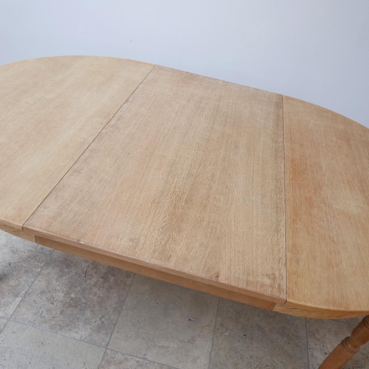 Danish Mid-Century Extendable Circular Oak Dining Table by Rosengaarden 2