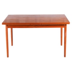 Danish Mid Century extending teak dining table by AM Mobler, circa 1960s