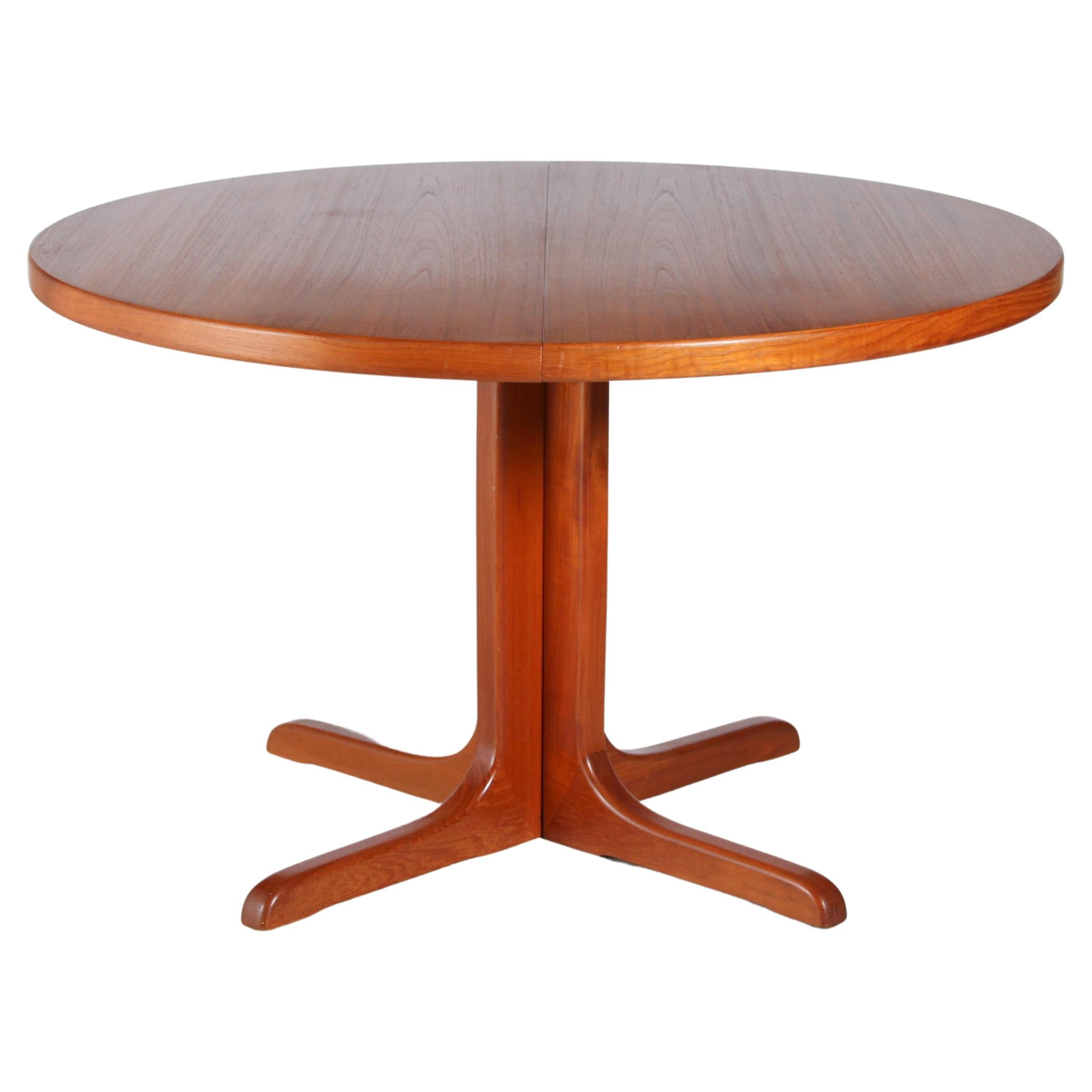 MidCentury Danish Modern Teak Extendable Surfboard Dining Table at 1stDibs