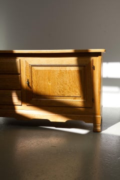 Danish Mid-Century Farmhouse Oak Sideboard by Henning Kjærnulf for EG, 1960s.