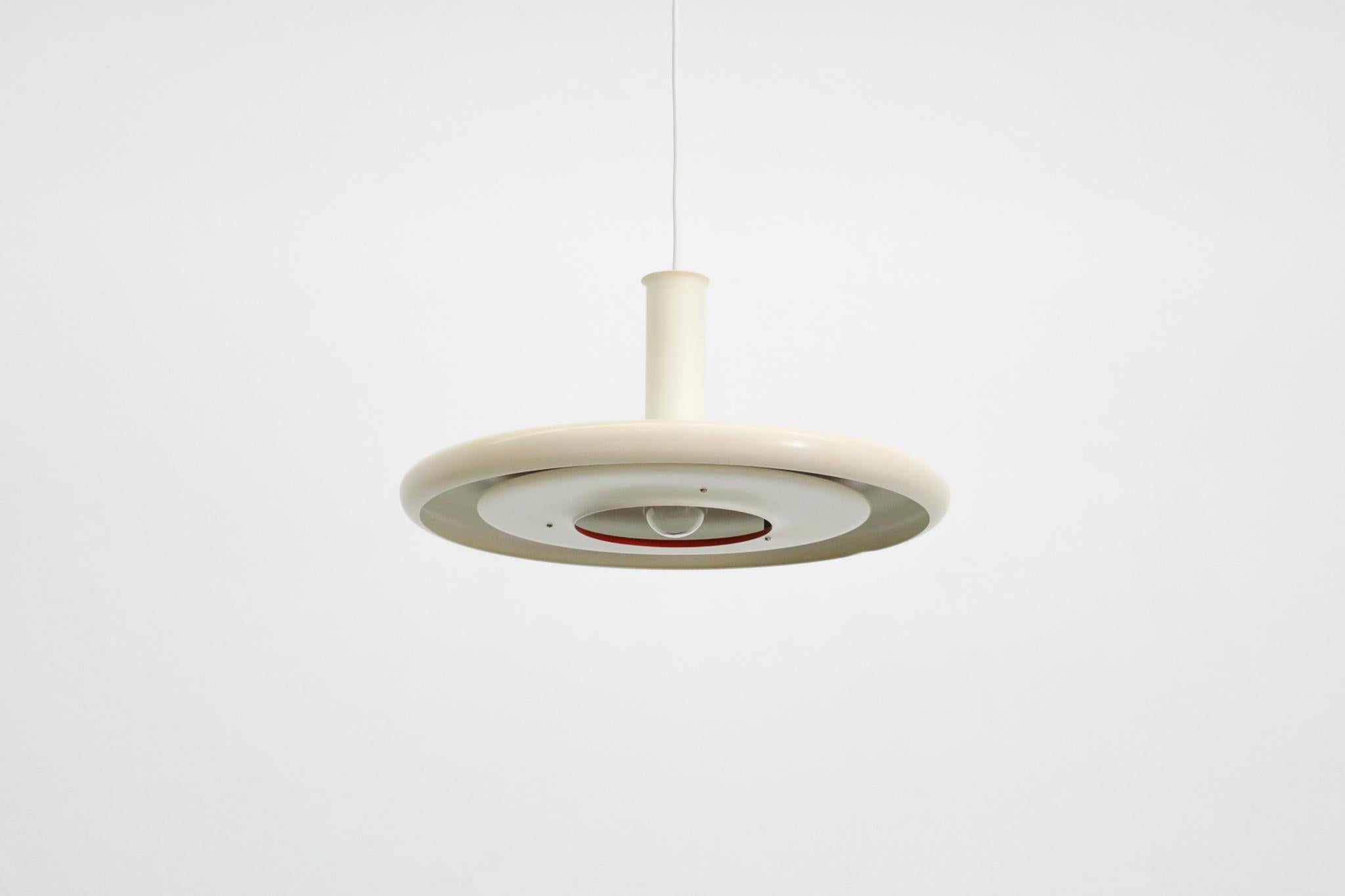Metallo Lampada a sospensione danese del metà secolo Fog and Morup 'Optima 6' di Hans Due in vendita