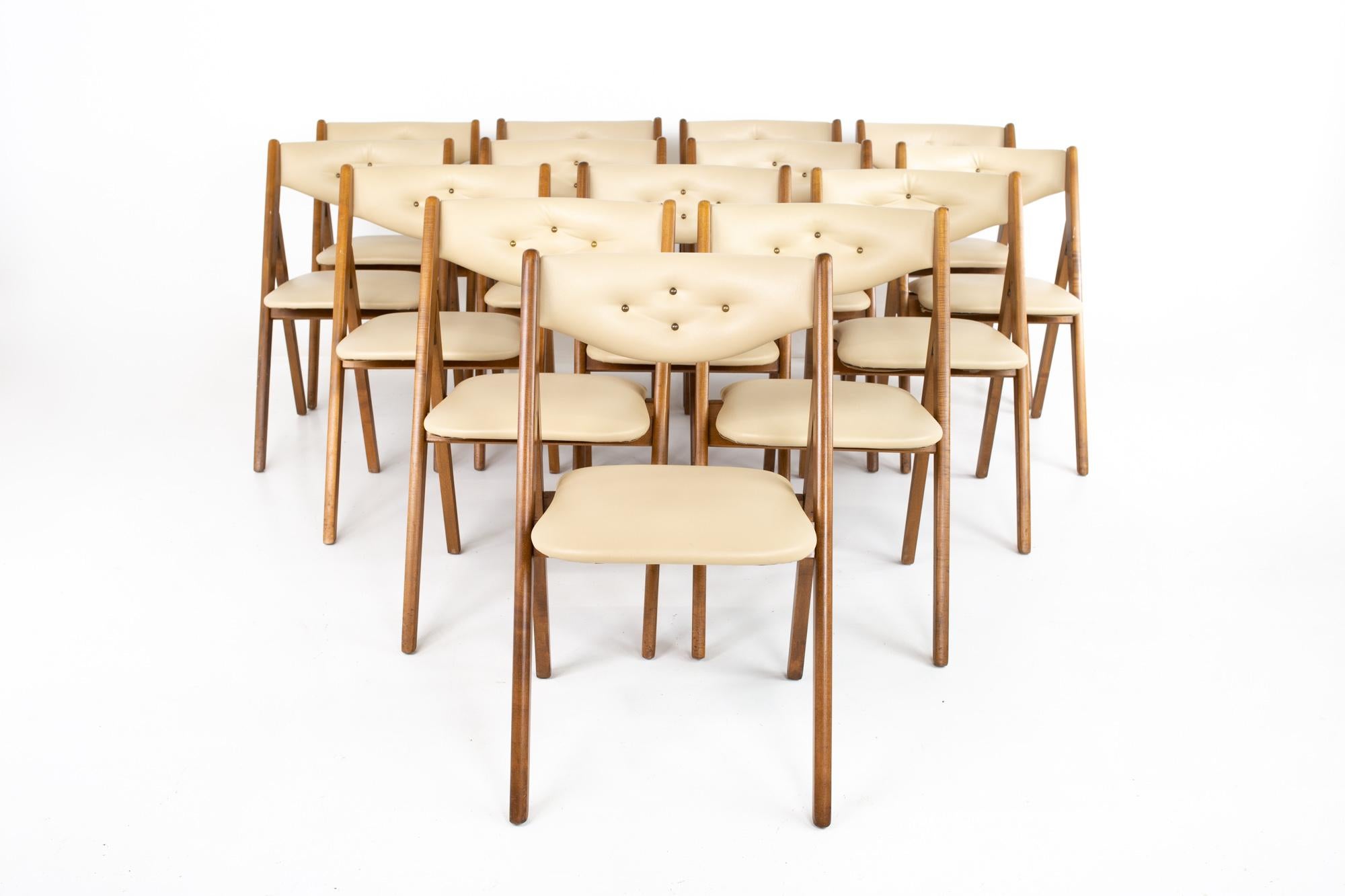 Mid-Century Modern Danish Mid Century Folding Dining Chairs Set of 14