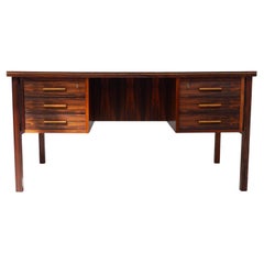 Danish Mid-Century Freestanding Rosewood Desk by Gunnar Falsig, 1960s.