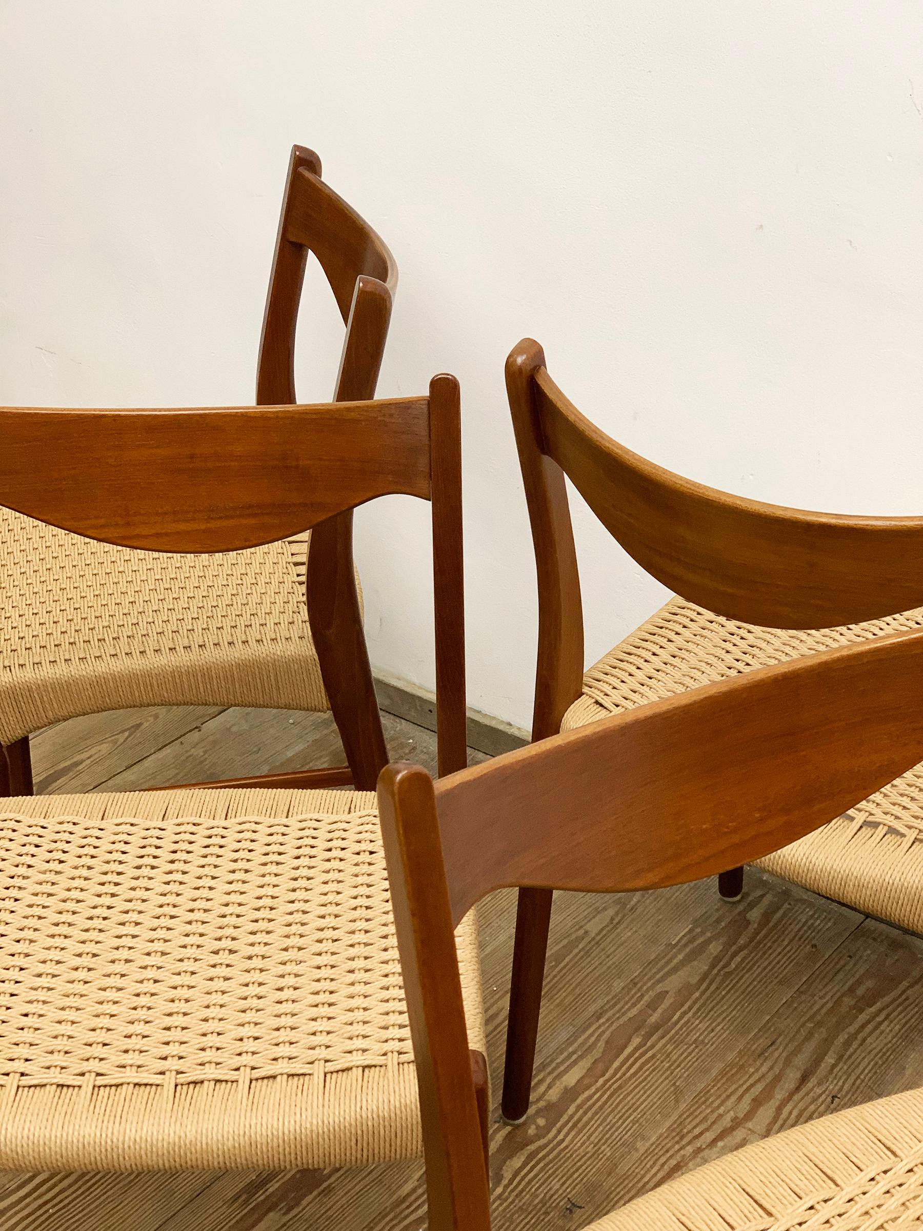 Danish Mid-Century GS60 Chairs in Teak by Arne Wahl Iversen for Glyngøre  4