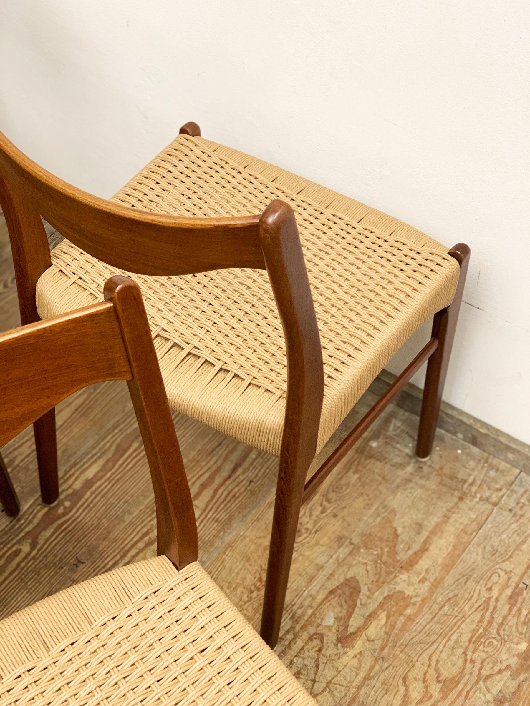 Danish Mid-Century GS60 Chairs in Teak by Arne Wahl Iversen for Glyngøre  7
