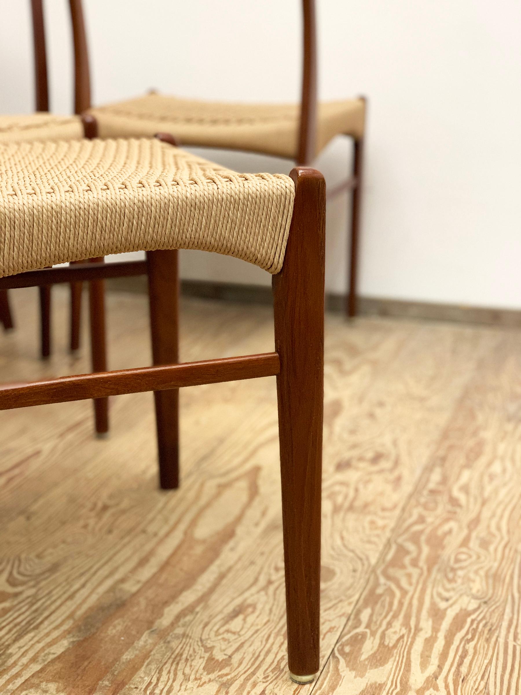 Danish Mid-Century GS60 Chairs in Teak by Arne Wahl Iversen for Glyngøre  1