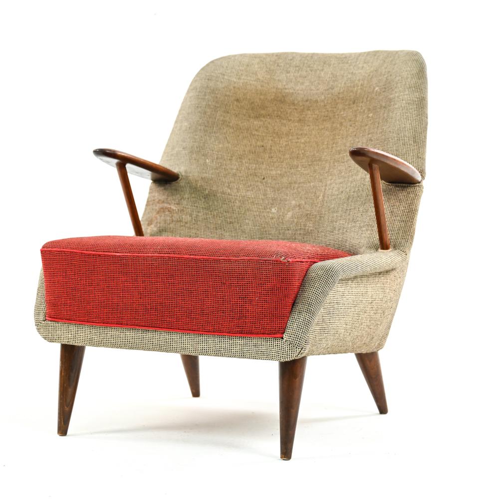 Mid-Century Modern Danish Mid-Century Hans Olsen Style Easy Chair