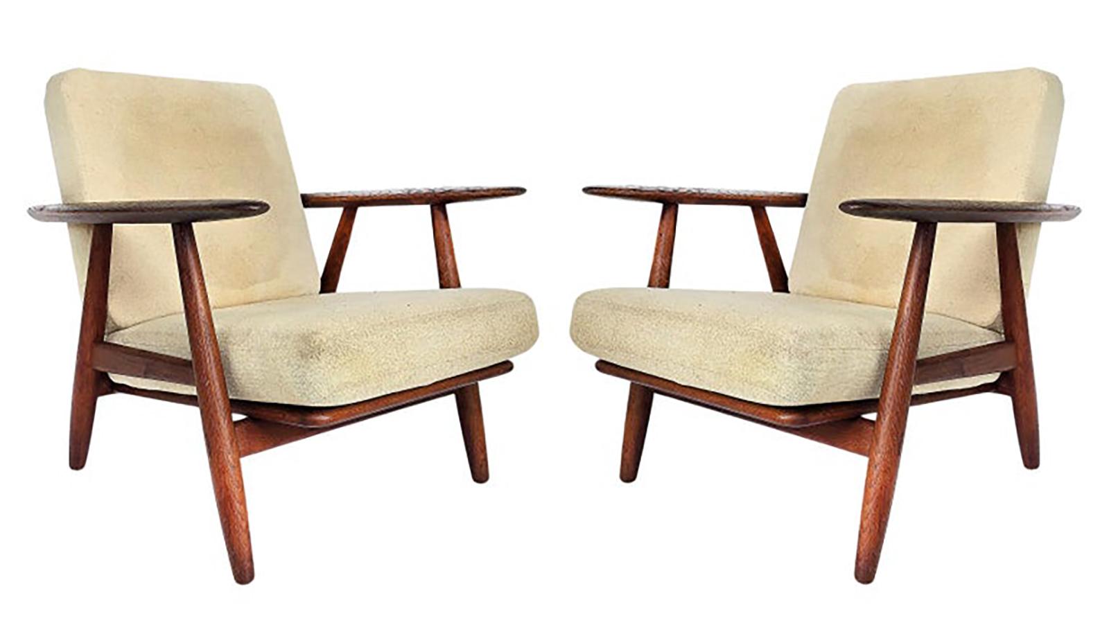 Sofá danés moderno de mediados de siglo Hans Wegner 