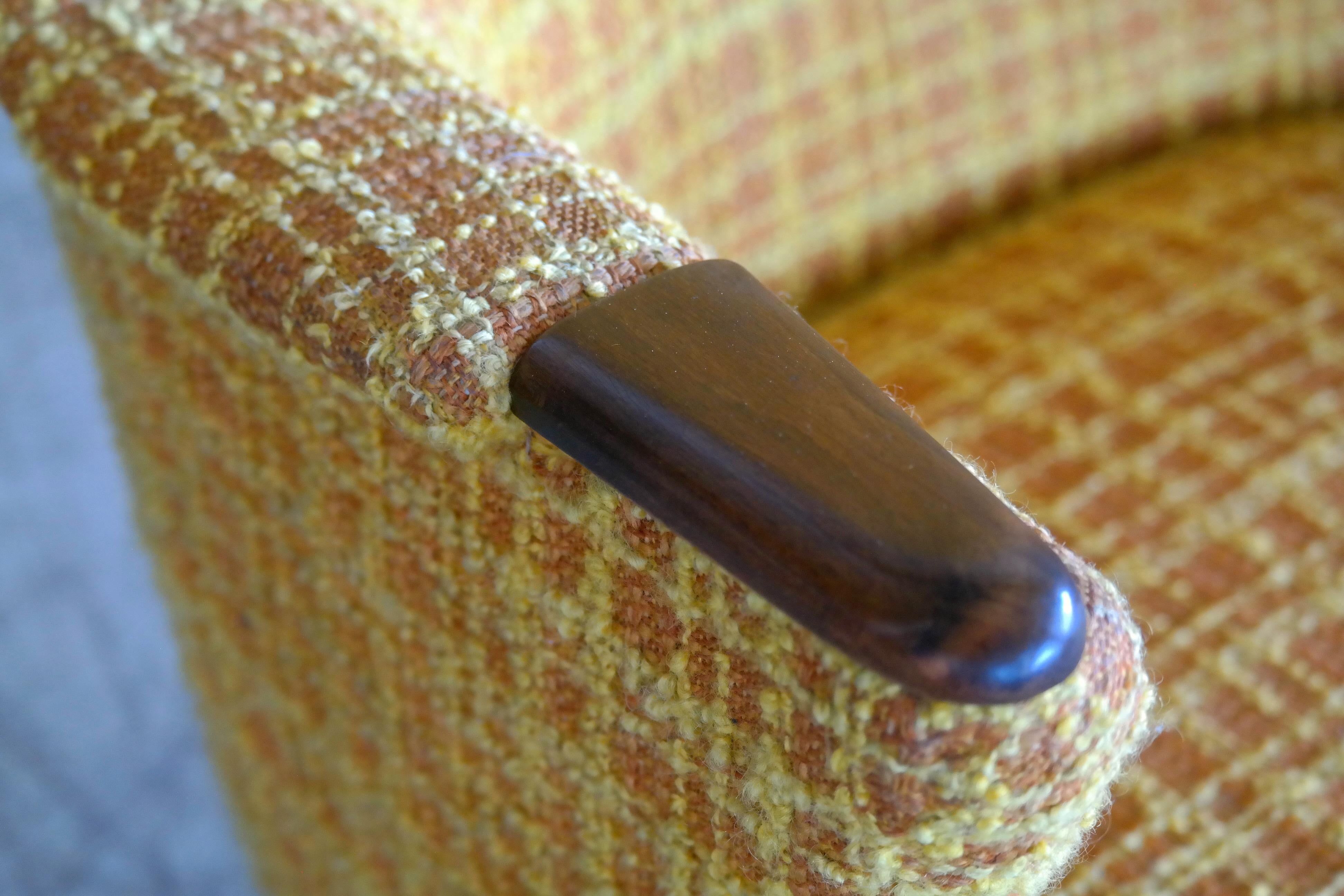 Mid-20th Century Danish Midcentury Hans Wegner Style Mama Bear Lounge Chair, 1960s