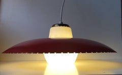 Dänische Mid-Century-Pendelleuchte „Heart“ von Bent Karlby für Lyfa, 1950er Jahre