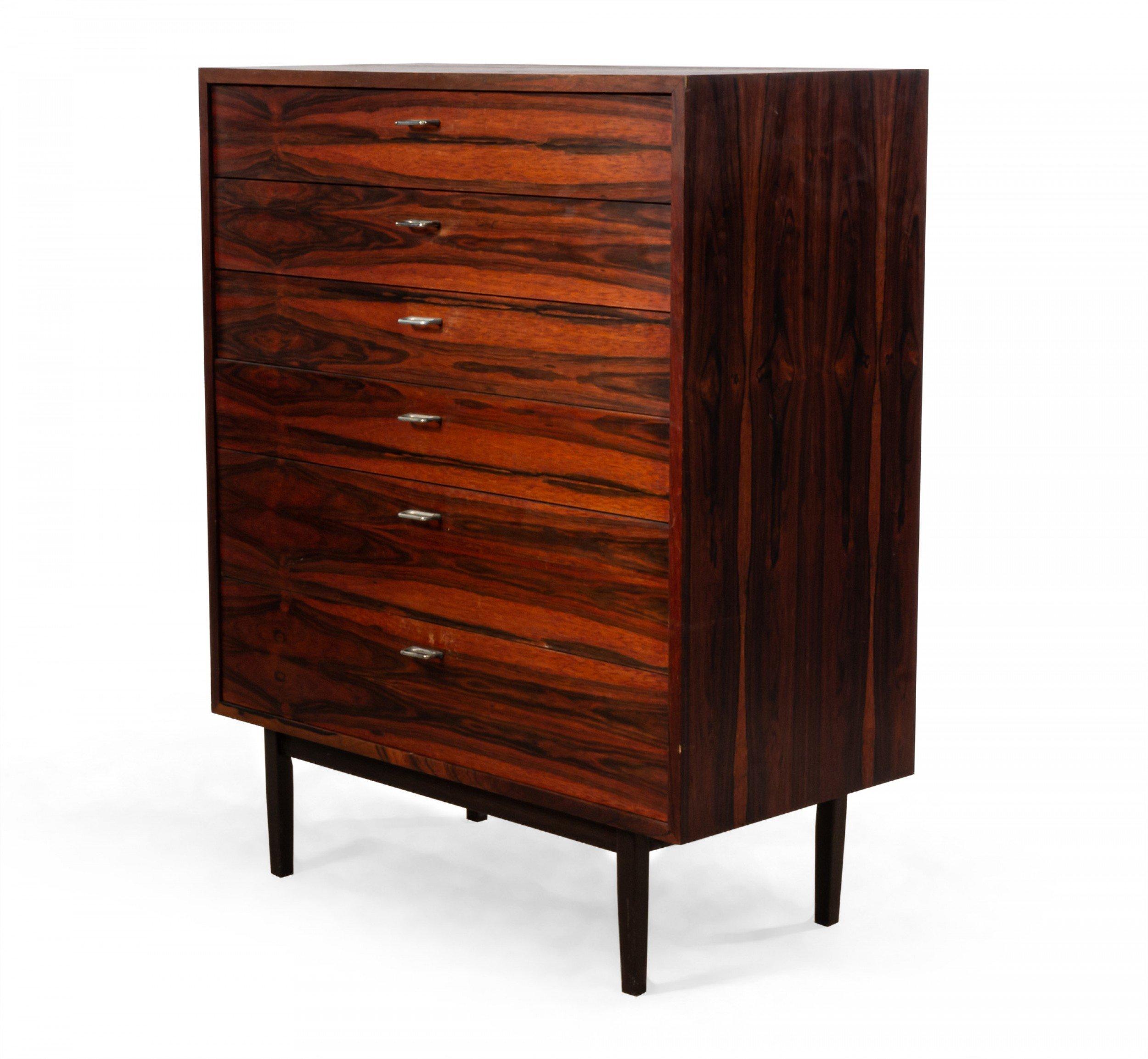 Mid-Century Modern Danish Mid-Century High Chest For Sale