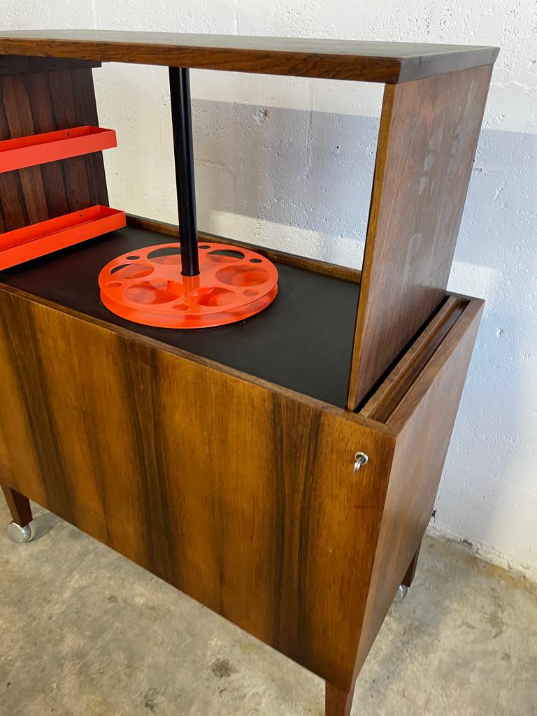 Danese Mobiletto idraulico o bar danese del Mid Century di Kai Kristiansen in vendita