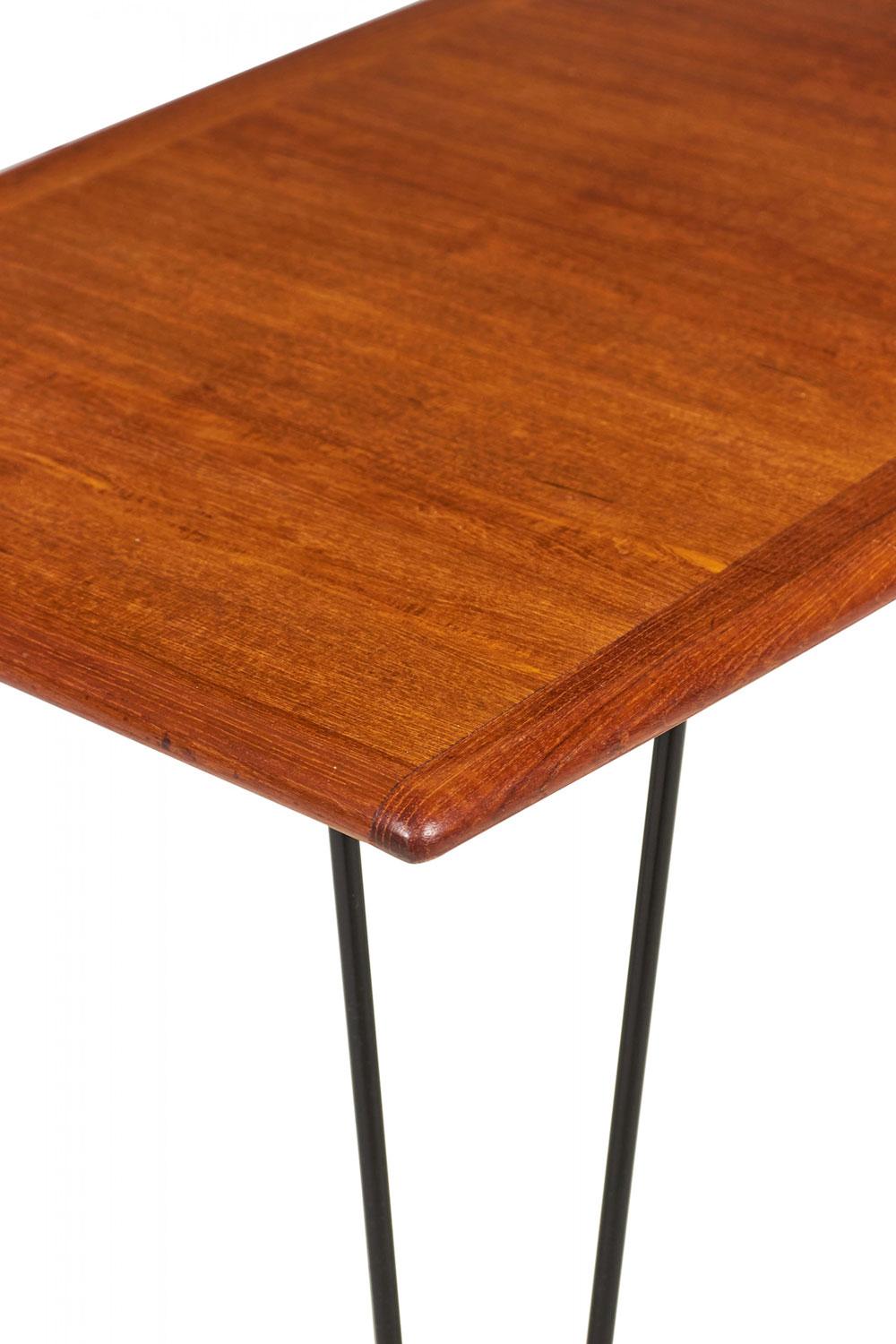 Danish Mid-Century Iron and Teak Coffee Table en vente 3