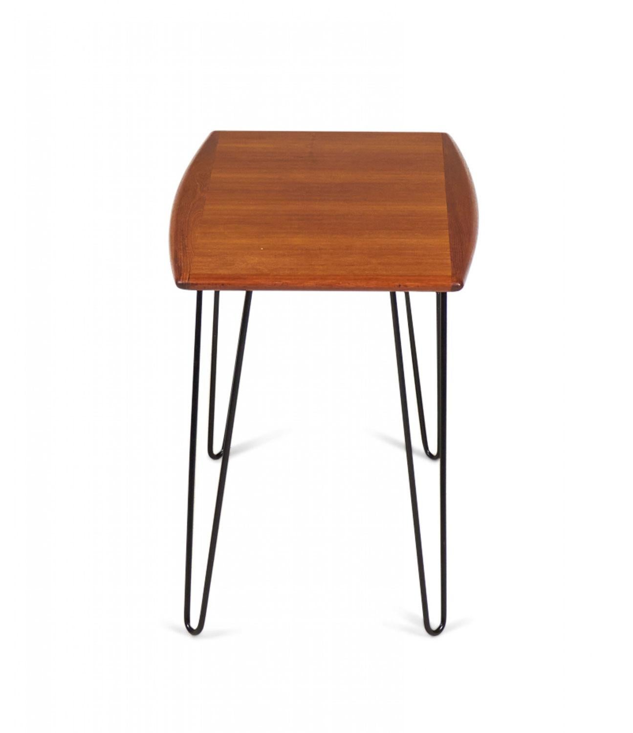 Fer Danish Mid-Century Iron and Teak Coffee Table en vente