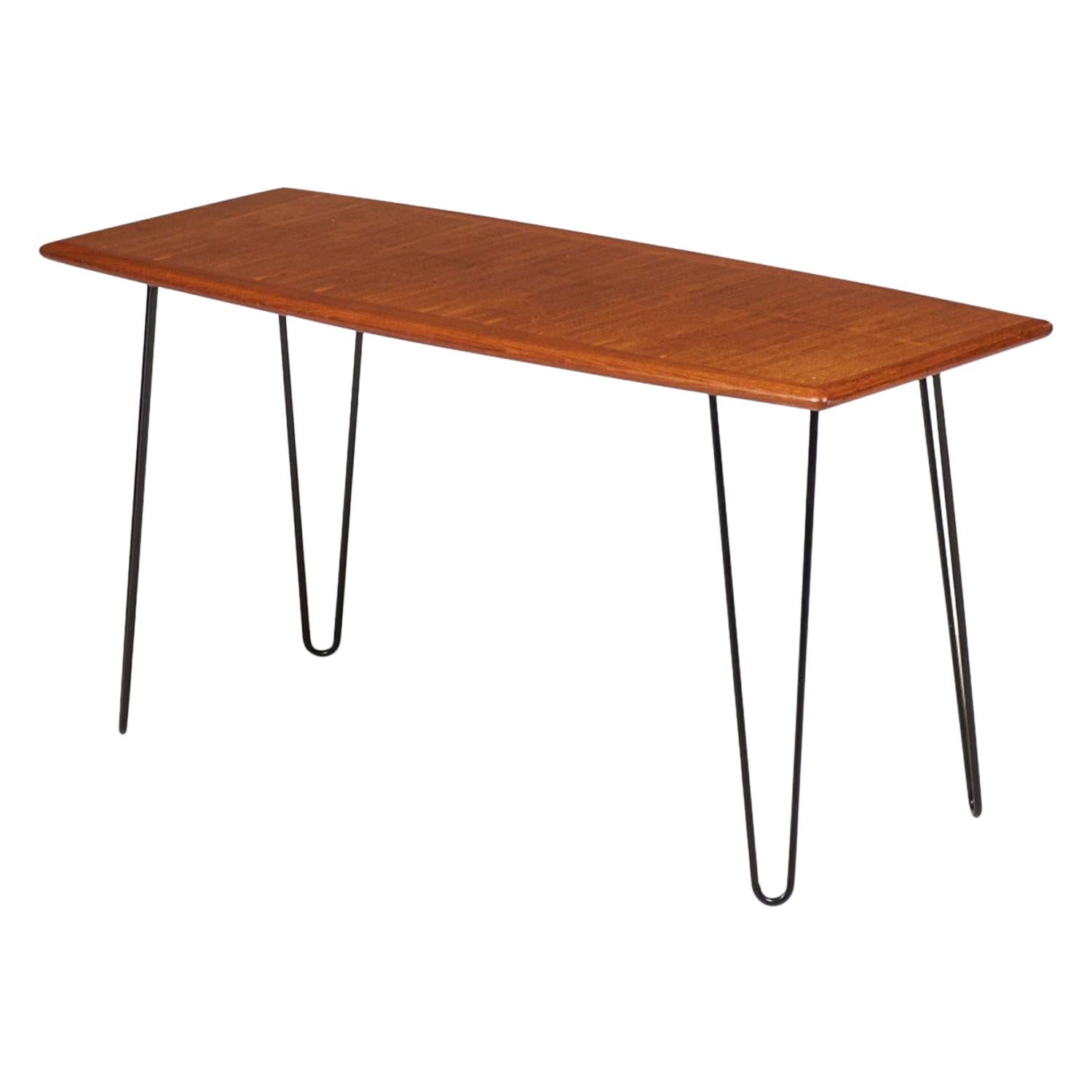 Danish Mid-Century Iron and Teak Coffee Table