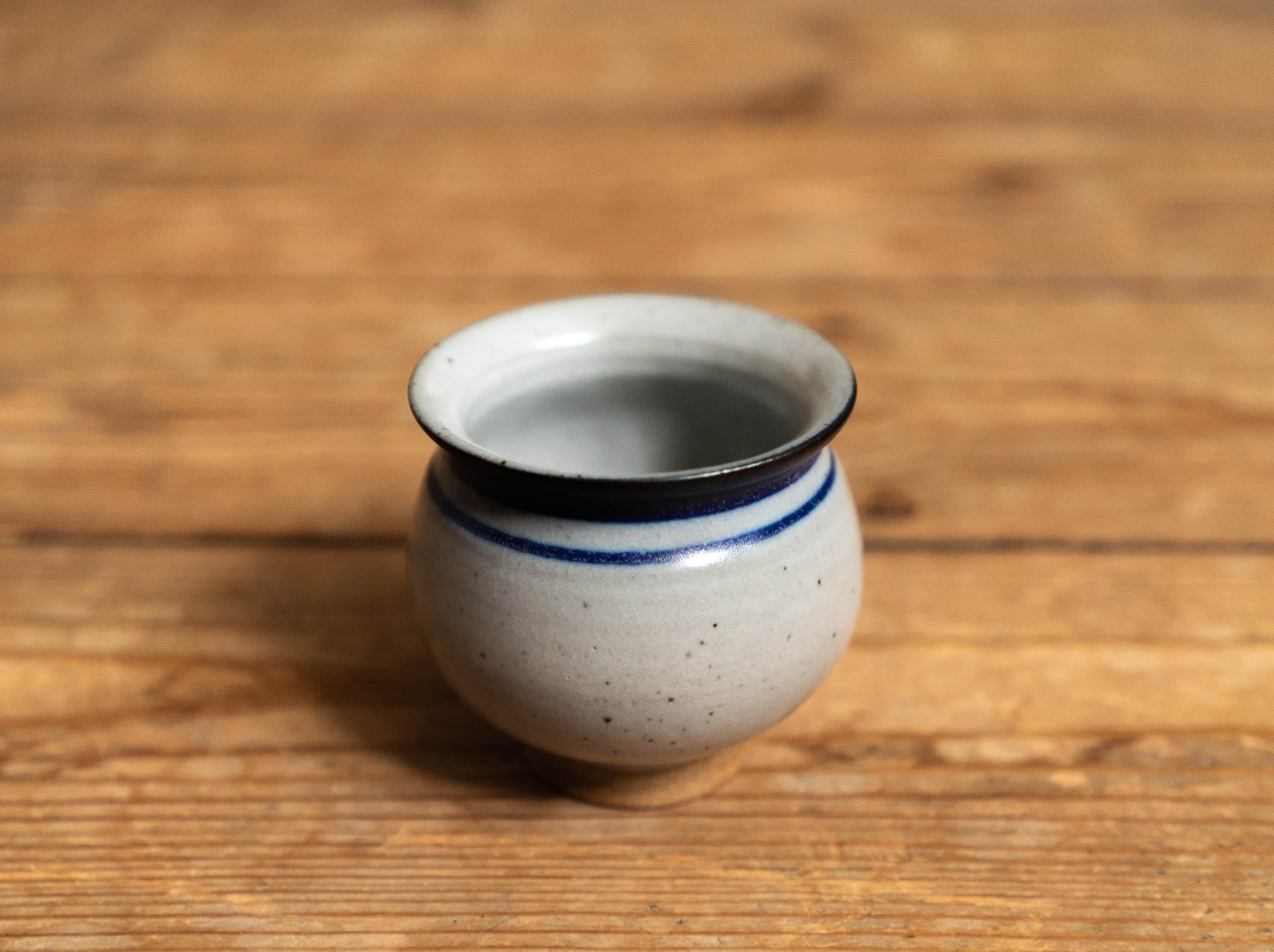 Ceramic Danish mid-century Jacob Bang Stoneware pare of cups