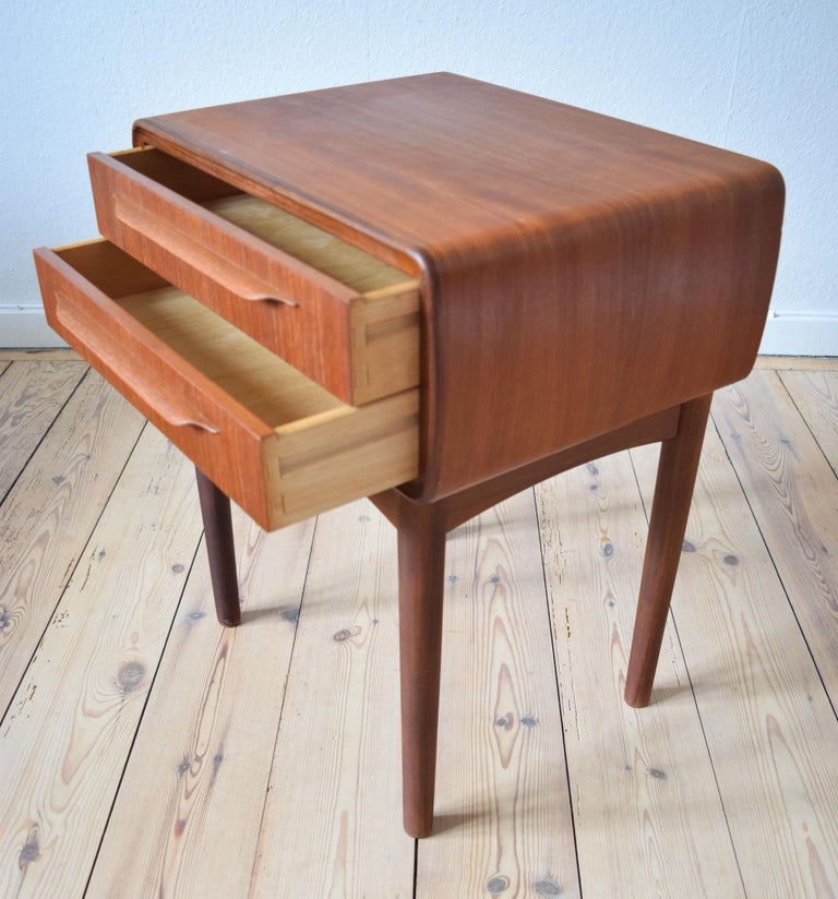 Danish MidCentury Johannes Andersen Teak NightTable, 1950s at 1stdibs