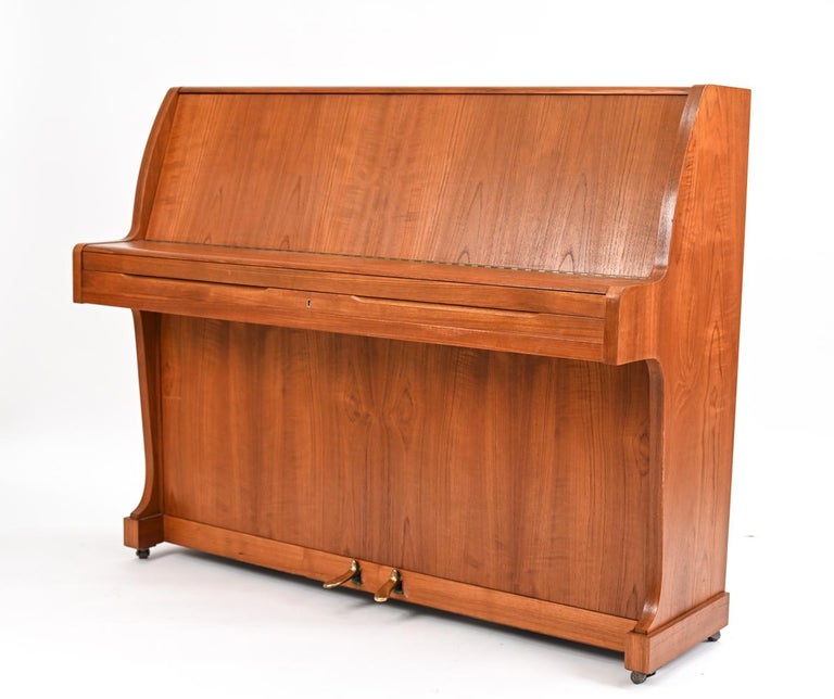 Danish Mid-Century Knudsen & Son Teak Pianette For Sale 5