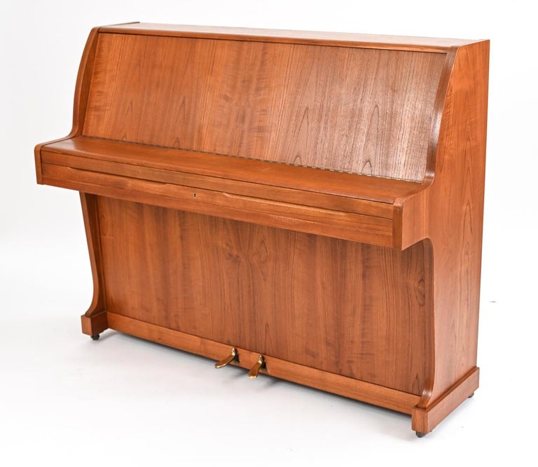 Danish Mid-Century Knudsen & Son Teak Pianette For Sale 6