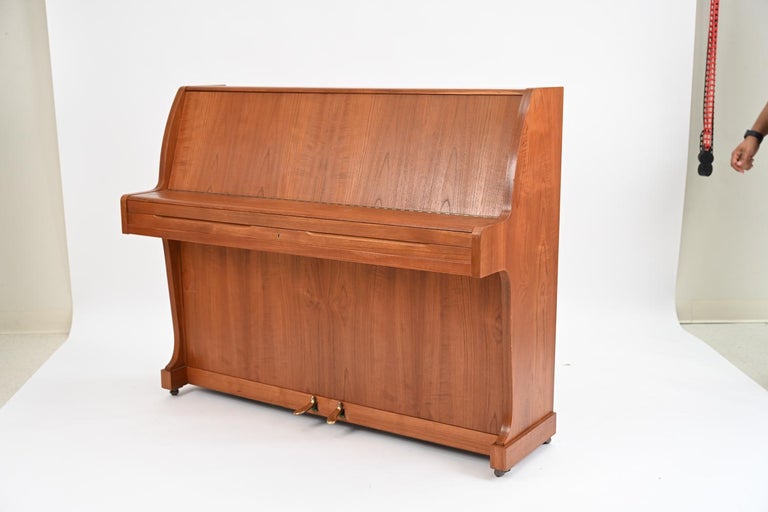 Danish Mid-Century Knudsen & Son Teak Pianette For Sale 4