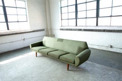 Danish Mid-Century Kurt Østervig Attributed Large Danish Four-Seat Sofa, 1960's