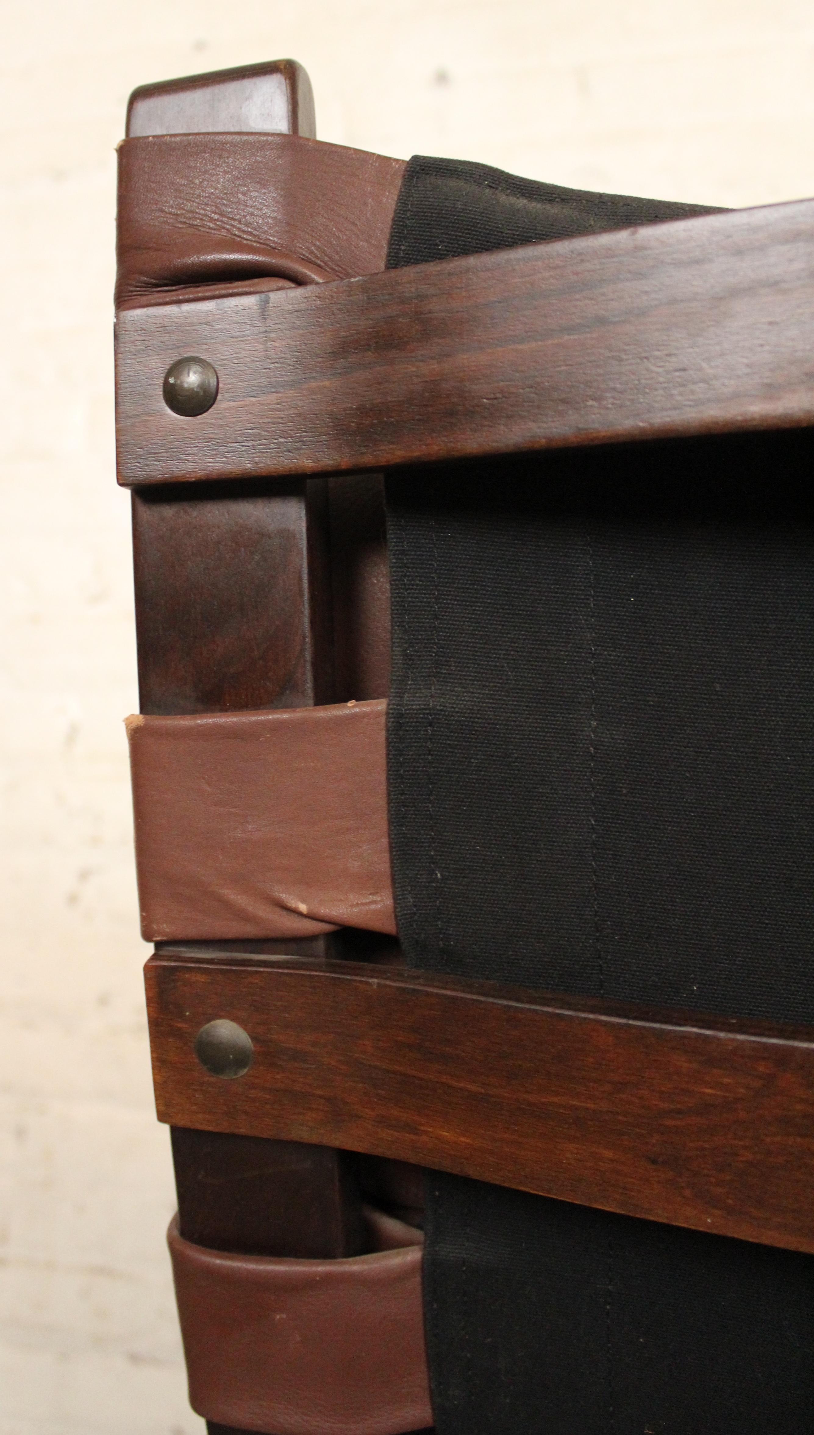 Danish Mid-Century Leather Bentwood Chair by Farstrup Møbelfabrik For Sale 9