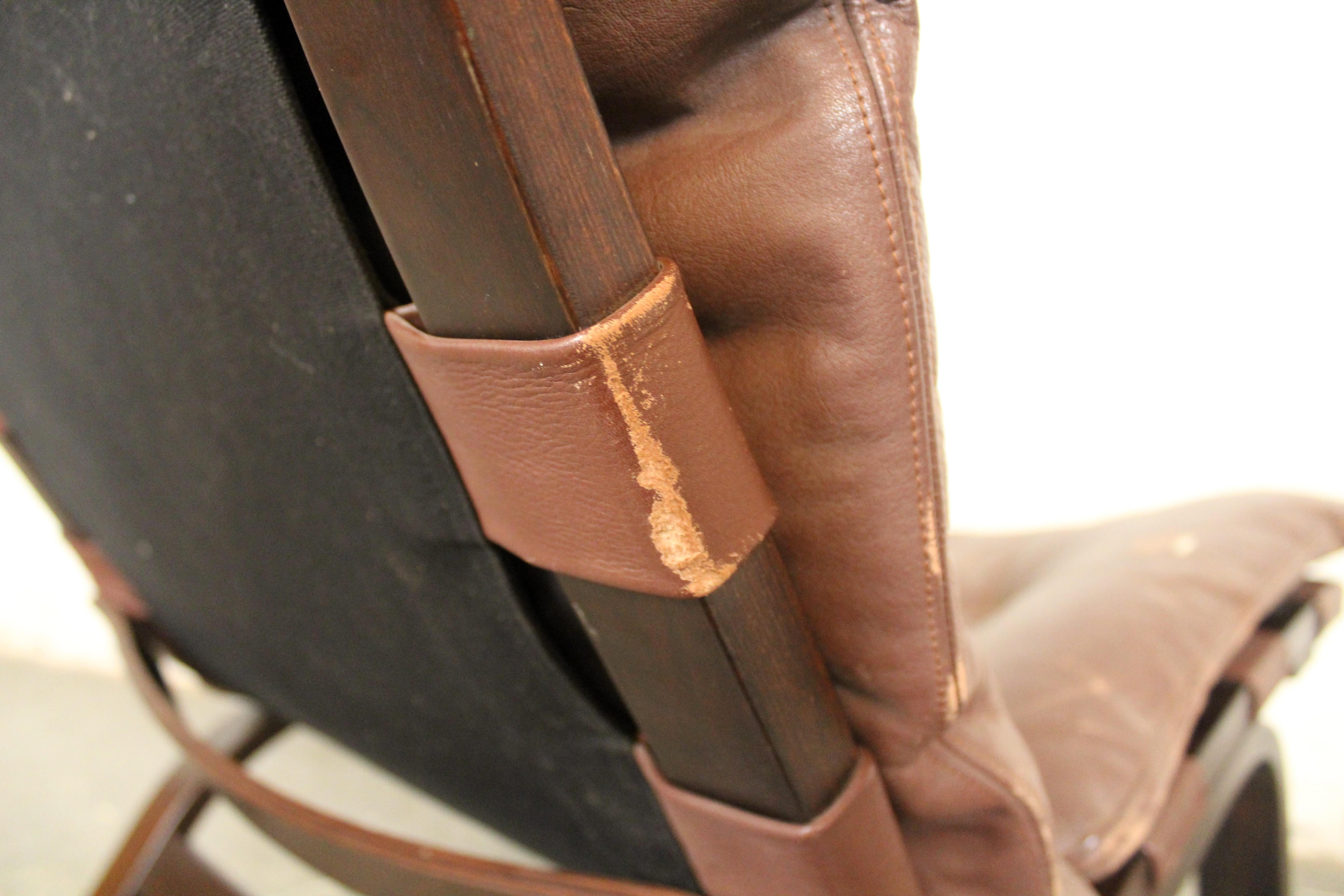 Danish Mid-Century Leather Bentwood Chair by Farstrup Møbelfabrik For Sale 10