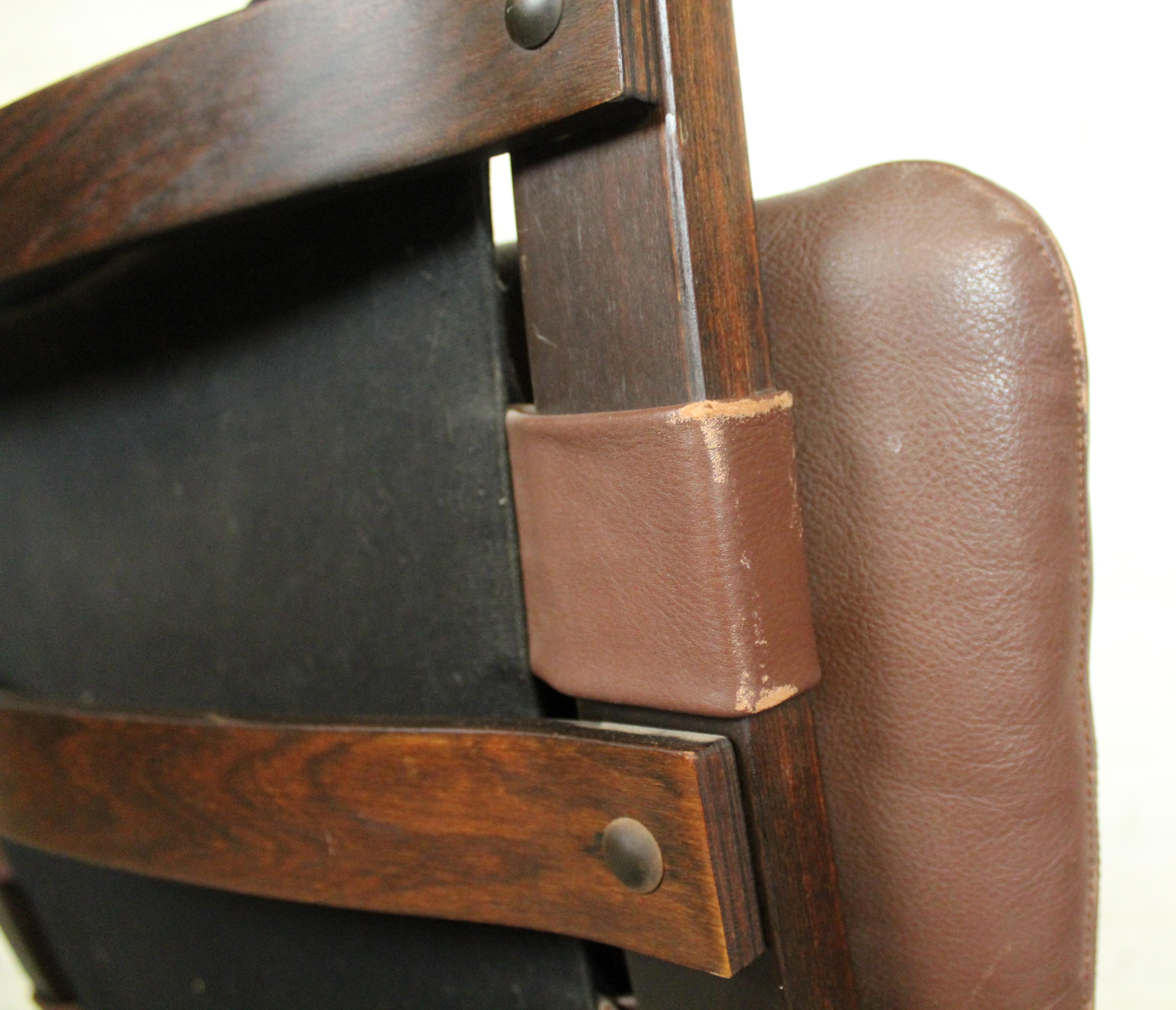 Danish Mid-Century Leather Bentwood Chair by Farstrup Møbelfabrik For Sale 11