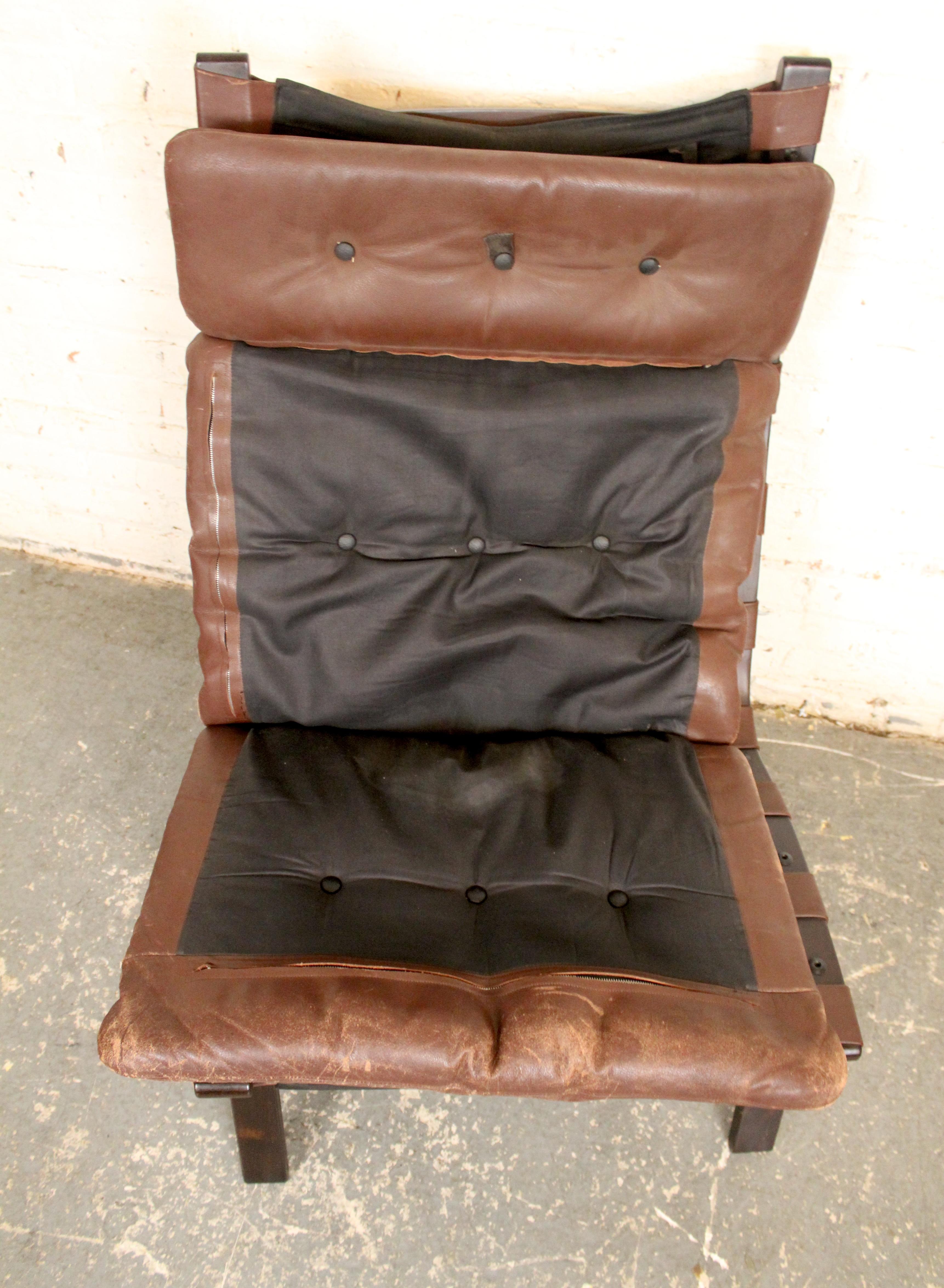 Danish Mid-Century Leather Bentwood Chair by Farstrup Møbelfabrik For Sale 15