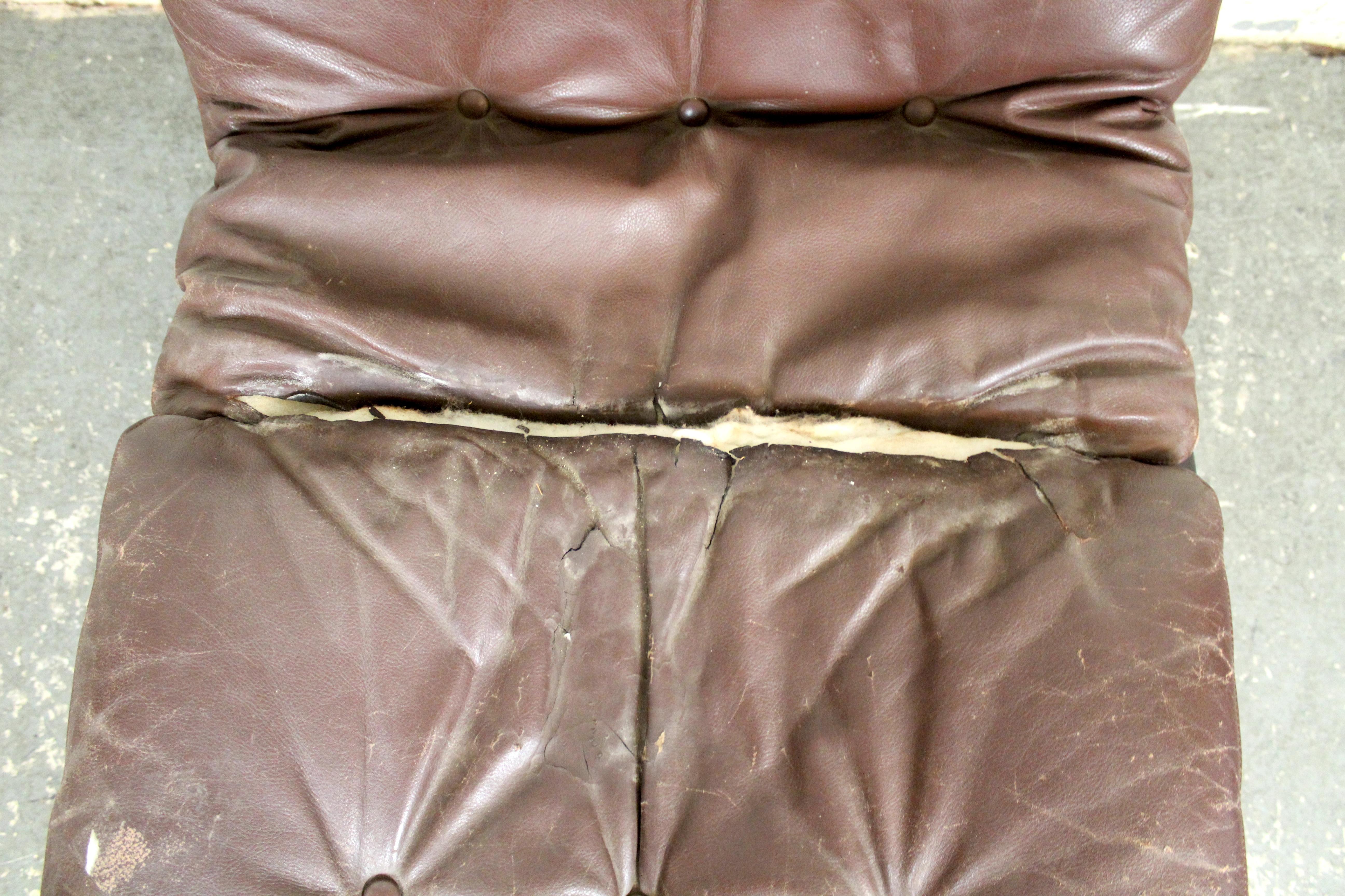 Danish Mid-Century Leather Bentwood Chair by Farstrup Møbelfabrik For Sale 4