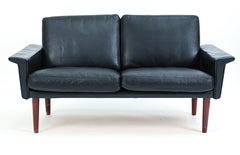 Danish Mid-Century Leather Seating Suite in the Manner of Hans Olsen